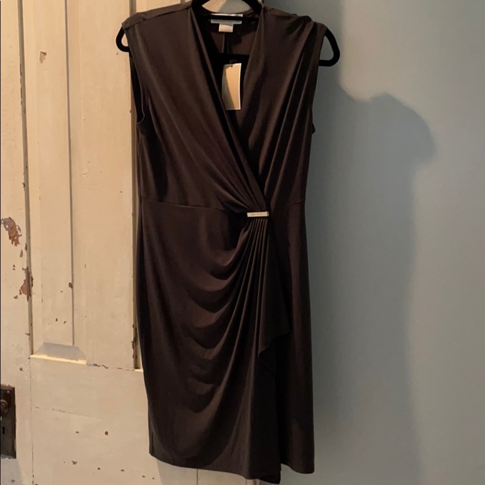 Michael Kors olive green dress - petite med